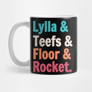 Lylla And Teefs And Floor And Rocket Vintage Mug